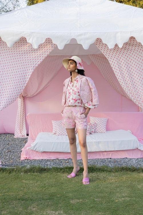Jacket Set With Shorts