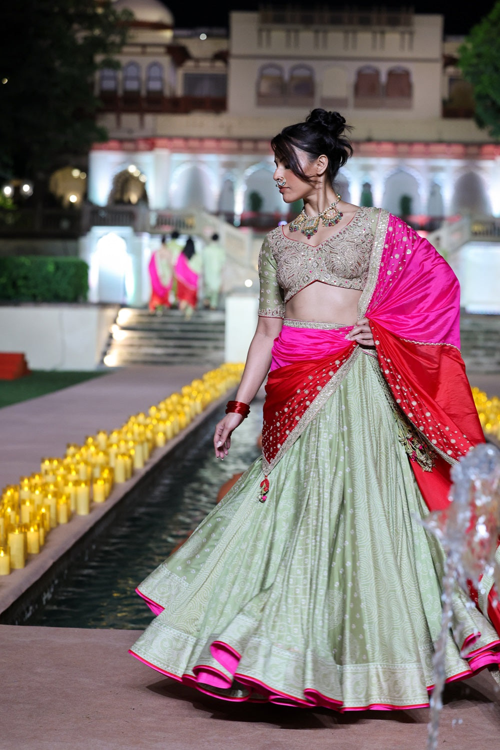 Jarokha Lehenga Set