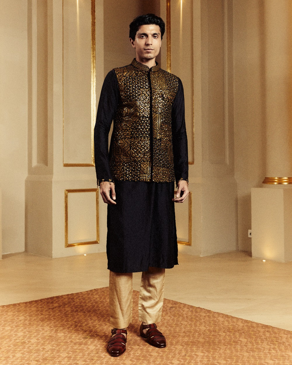 Black Classic Kurta Set