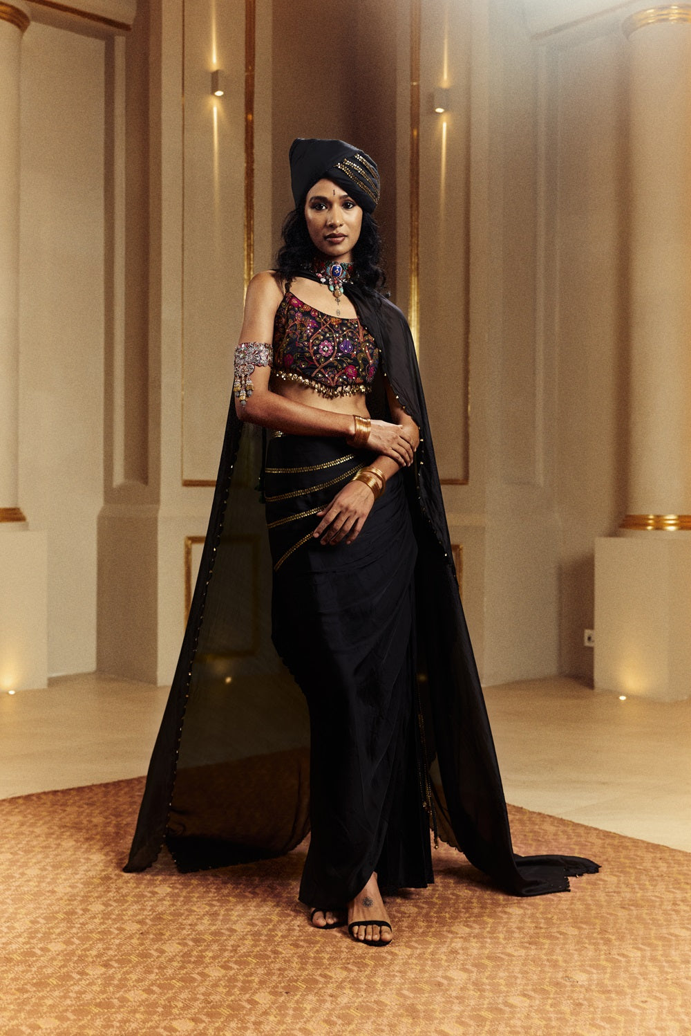 Drape Skirt Set