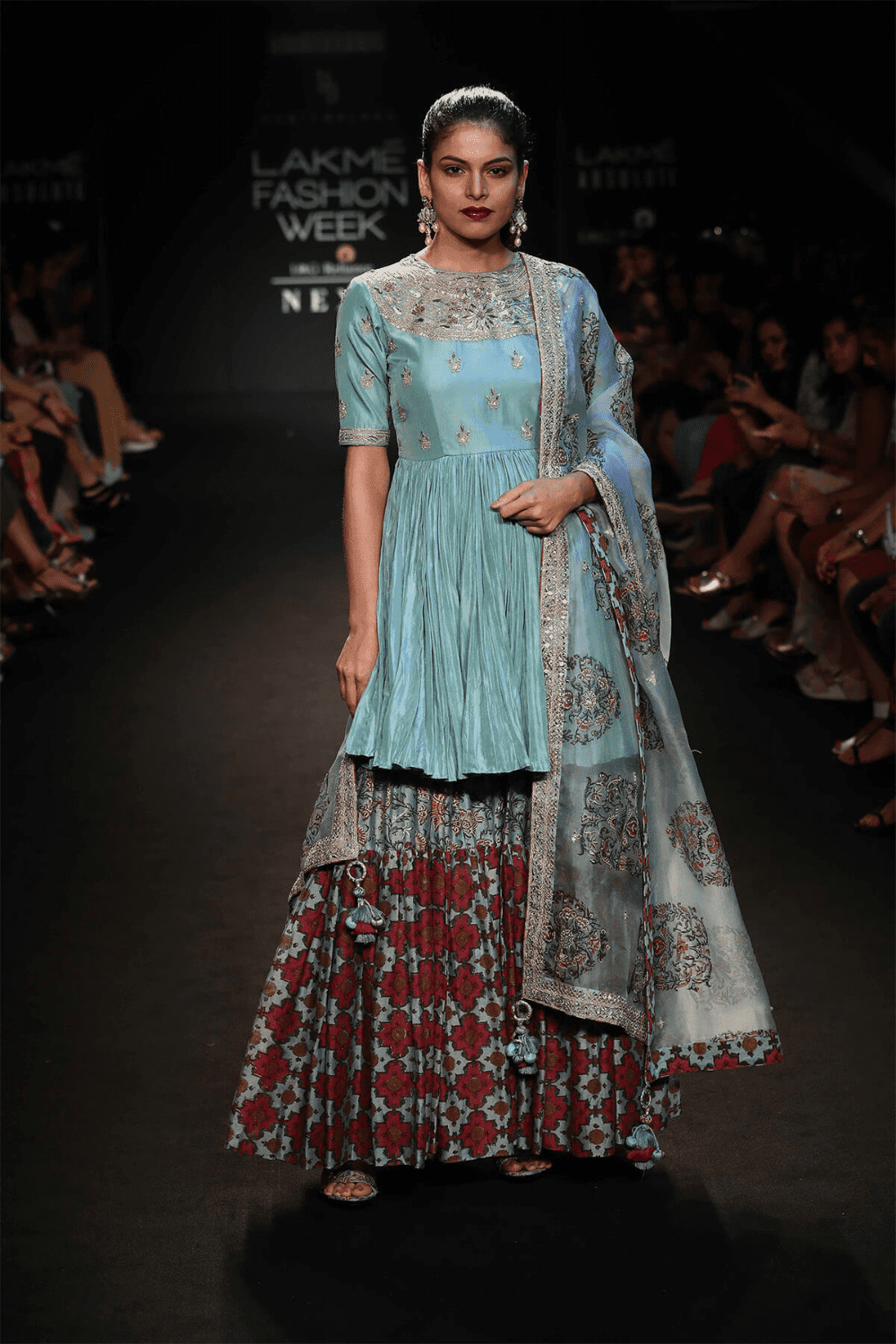 Short Anarkali With Gharara Set