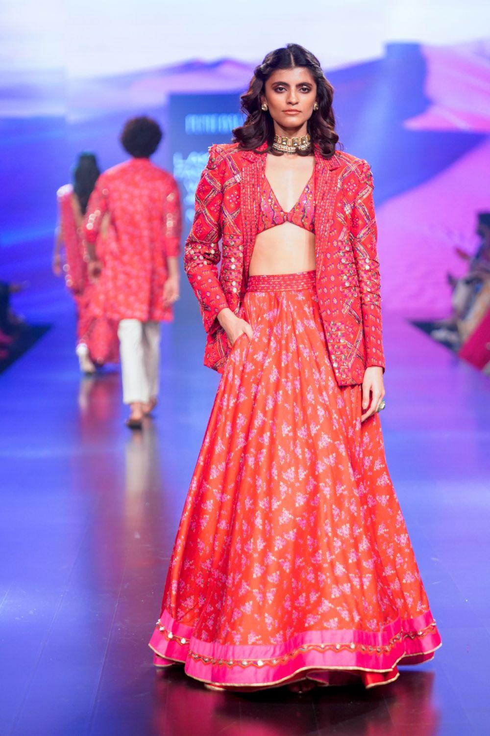 Surkh Laal Jacket & Skirt Set