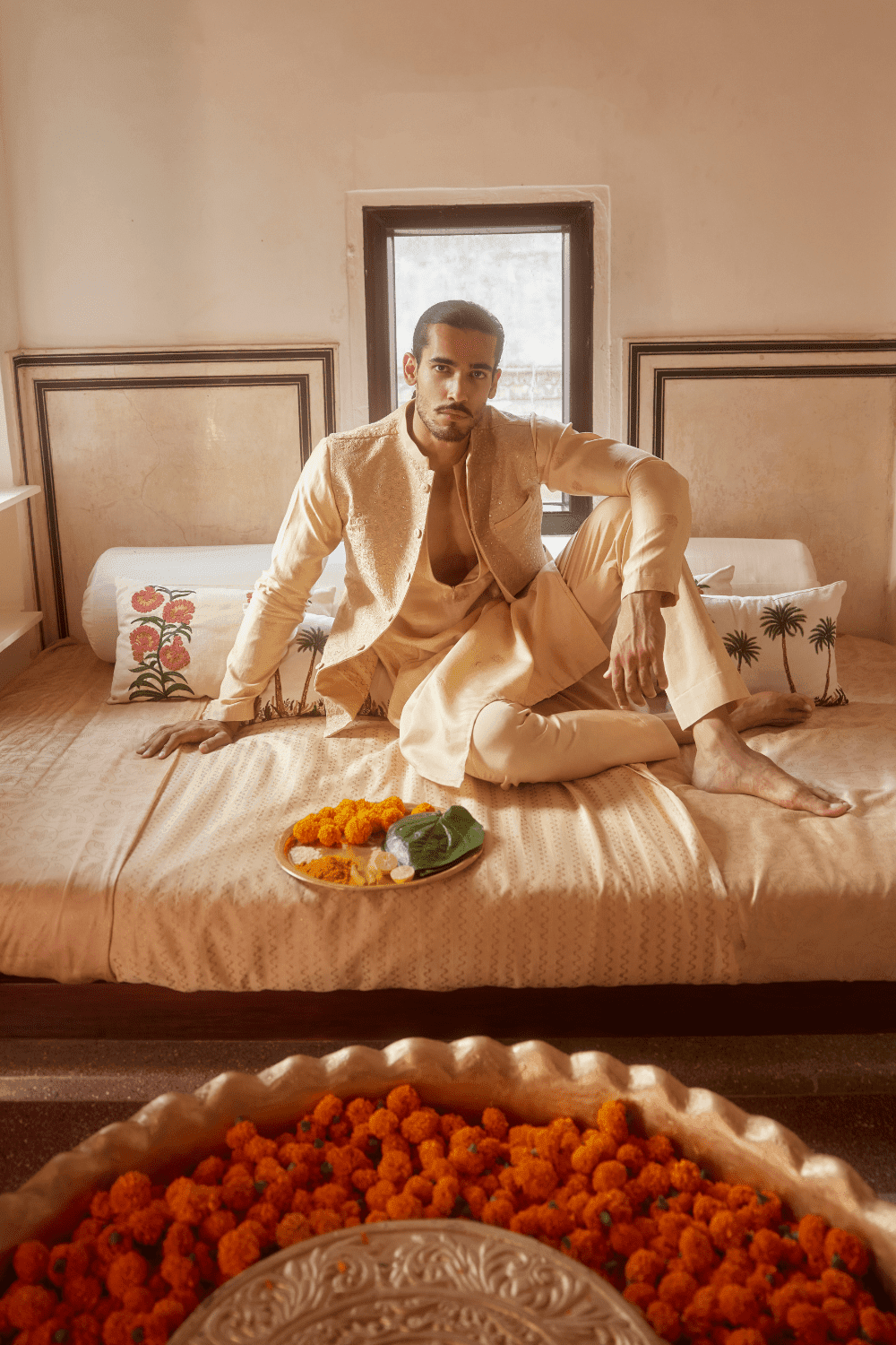 Buttercup Kurta Paired With Jacket & Pants