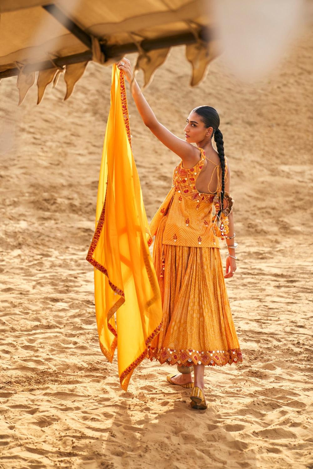 The Banjaran Ghaghri With Kurti & Dupatta