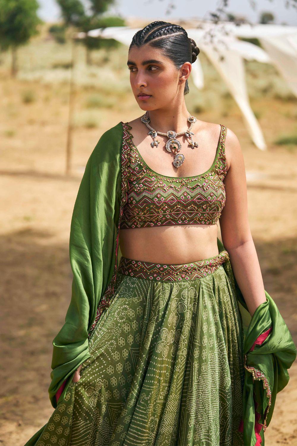 Bandhani Lehenga Set