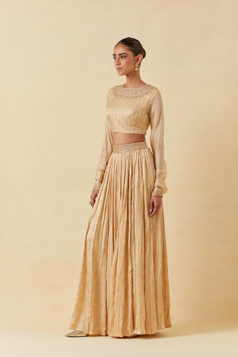 Buttercup Printed Top Paired With Skirt