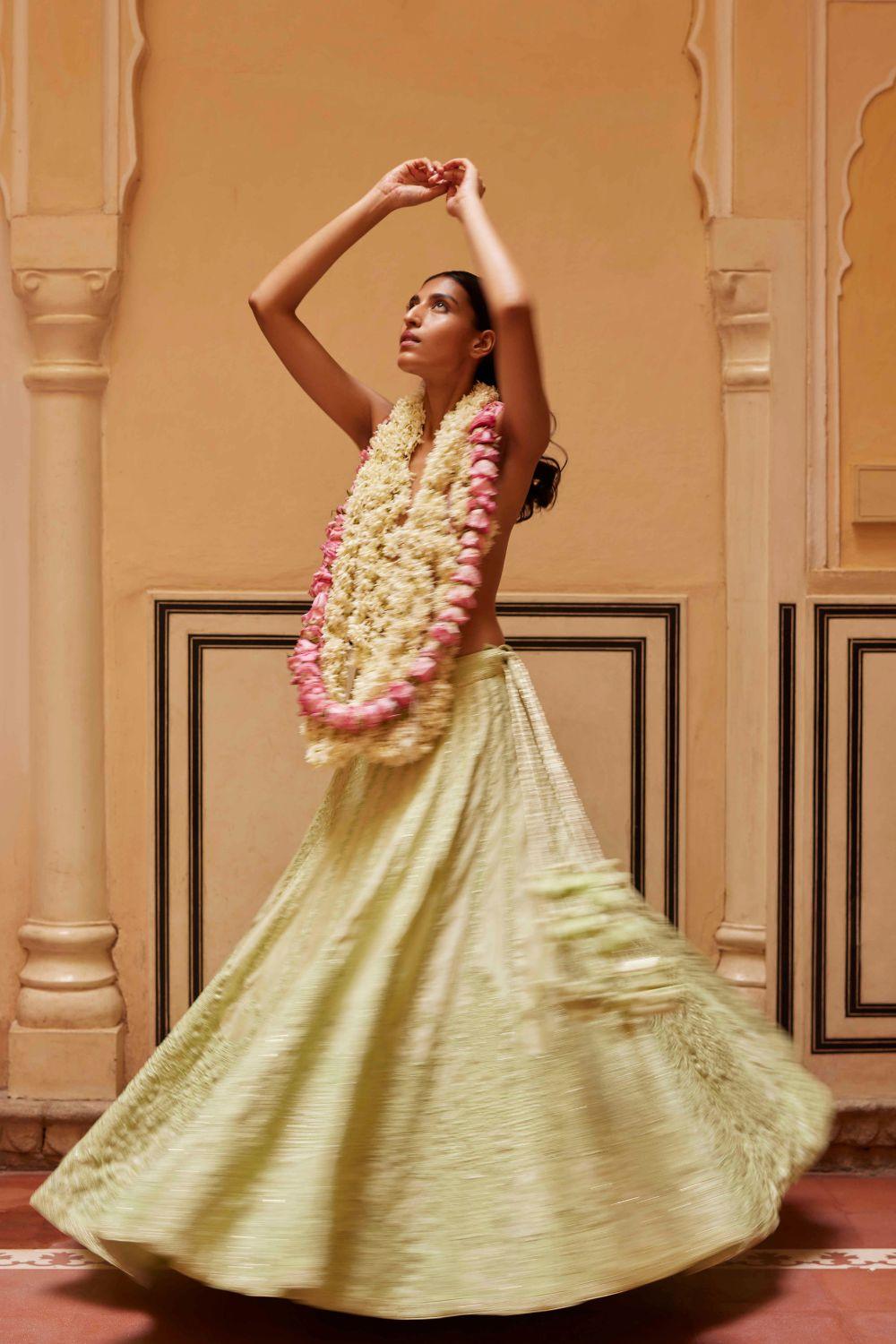 Resham Work Lehenga Set