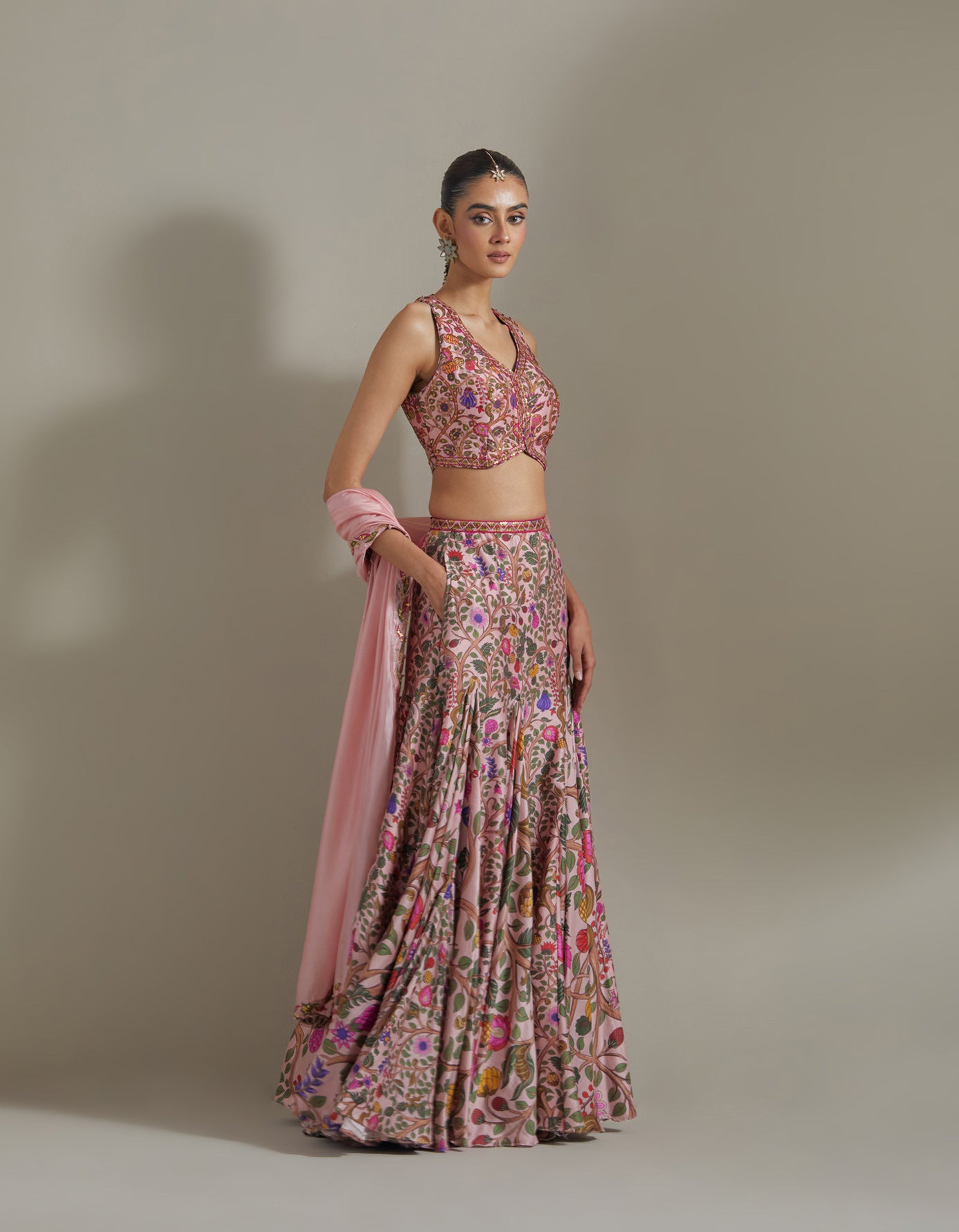 Printed Lehenga Set