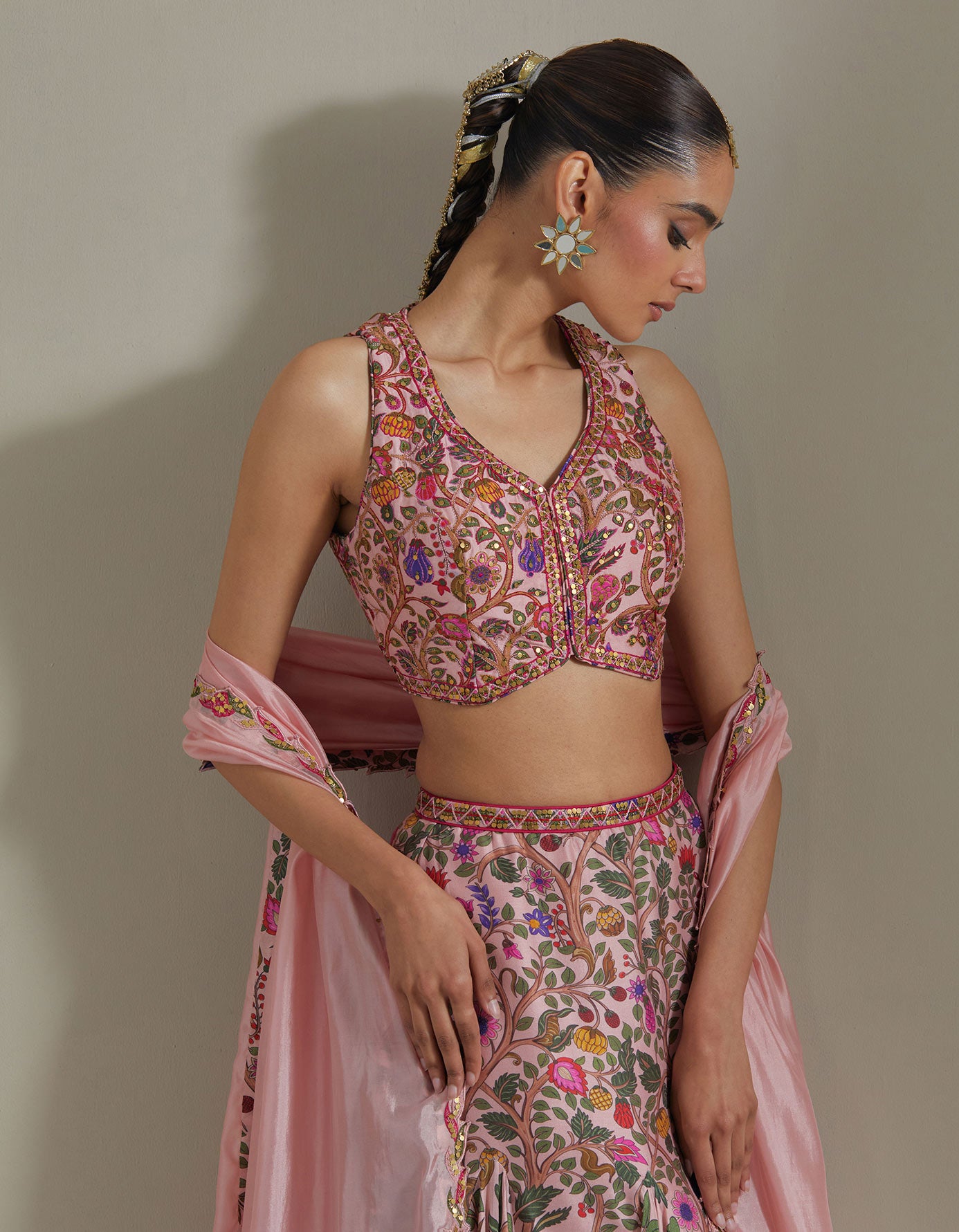 Printed Lehenga Set