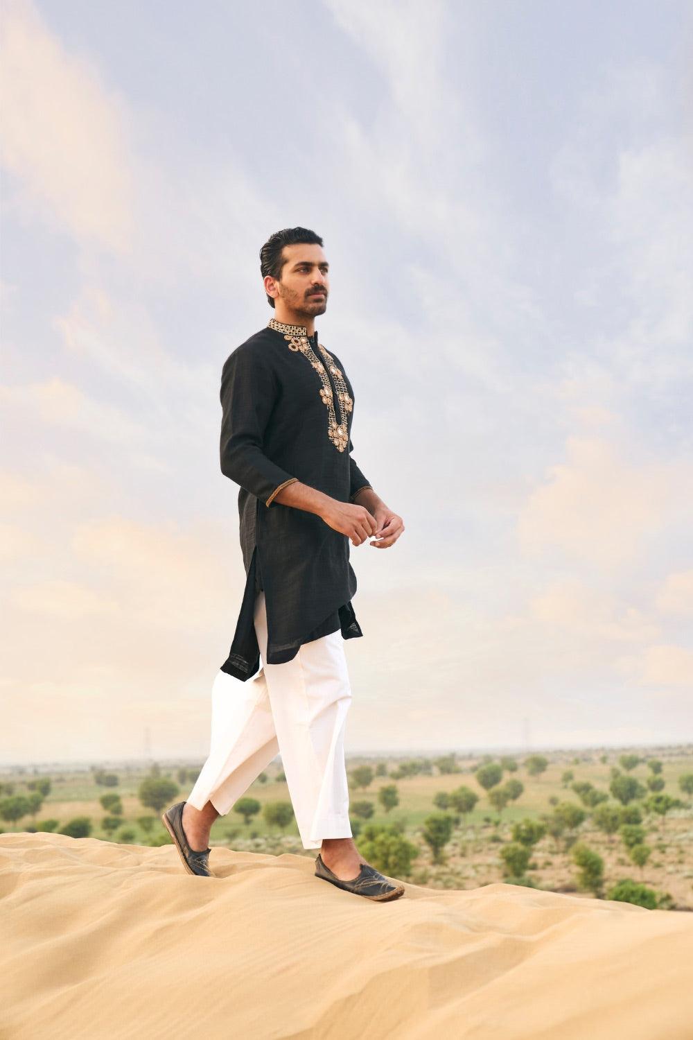 Classic Black Kurta Set