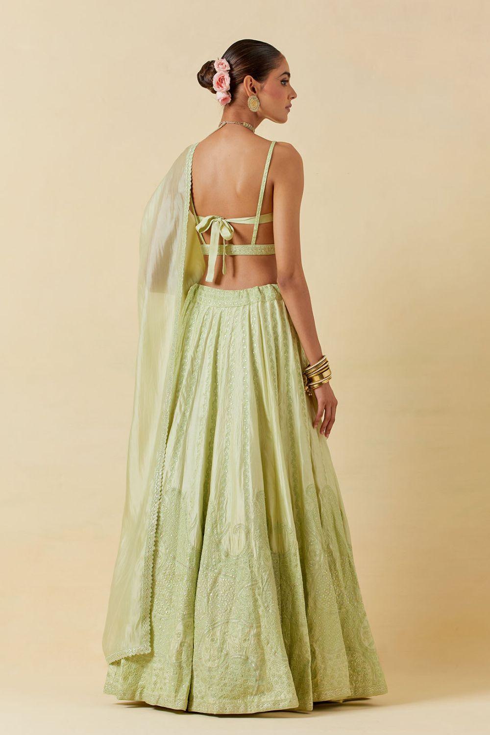 Resham Work Lehenga Set