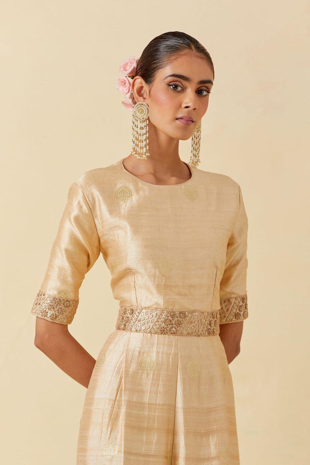 Buttercup Banarasi Silk Jumpsuit