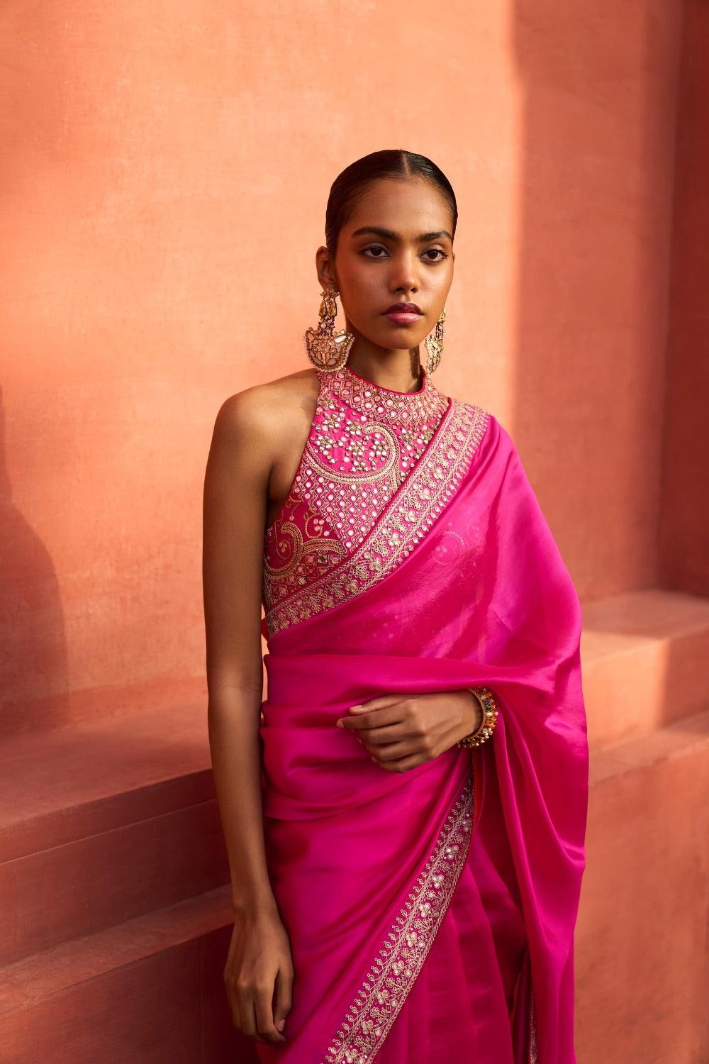 Classic Embroidered Saree Set