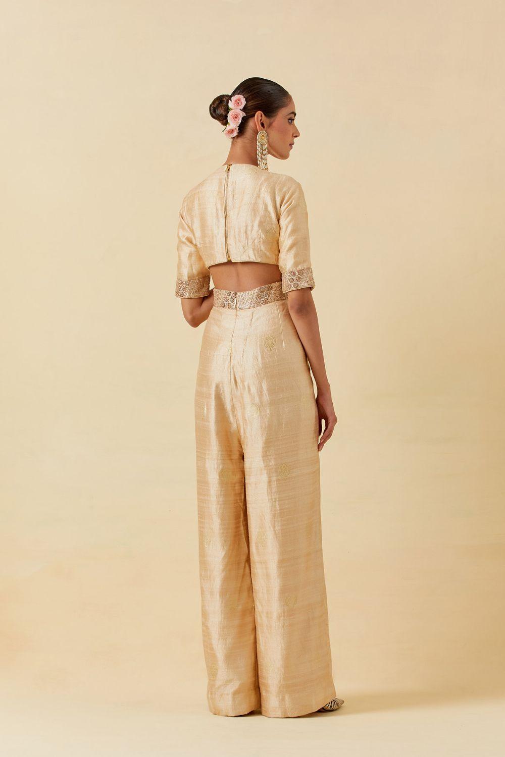 Buttercup Banarasi Silk Jumpsuit