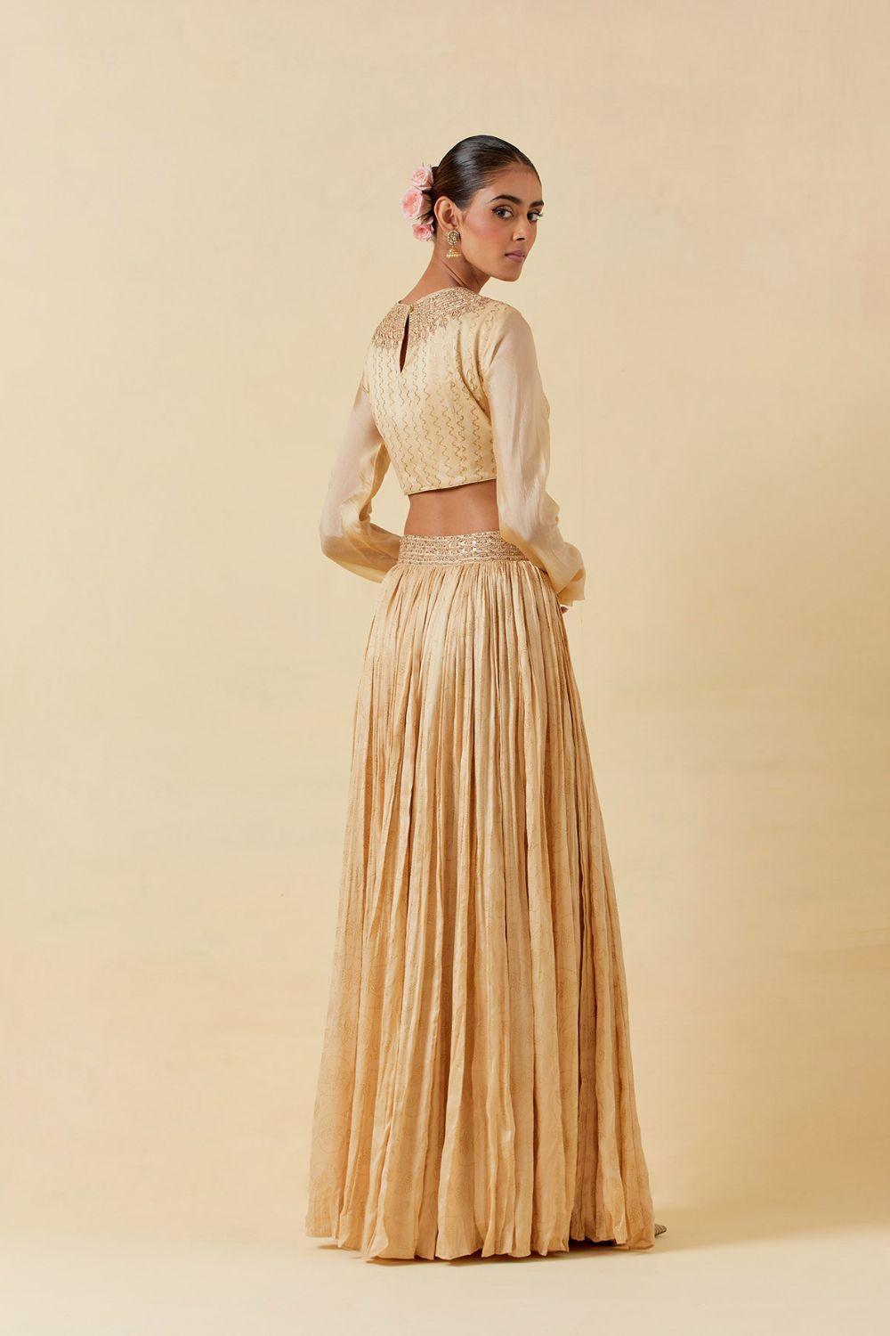 Buttercup Printed Top Paired With Skirt