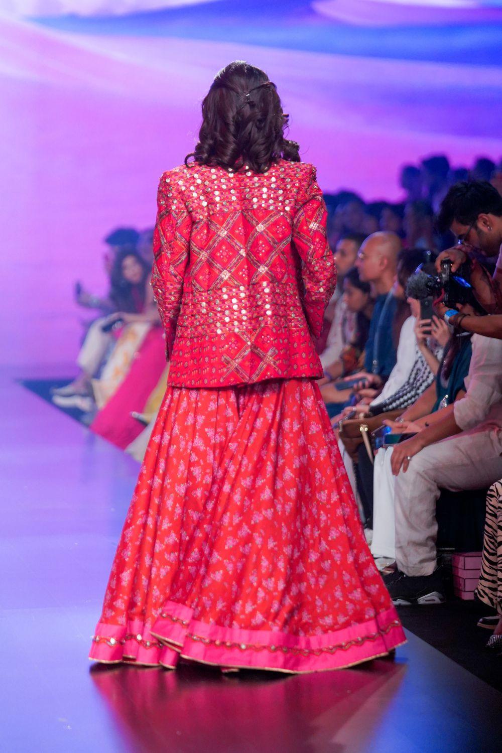 Surkh Laal Jacket & Skirt Set