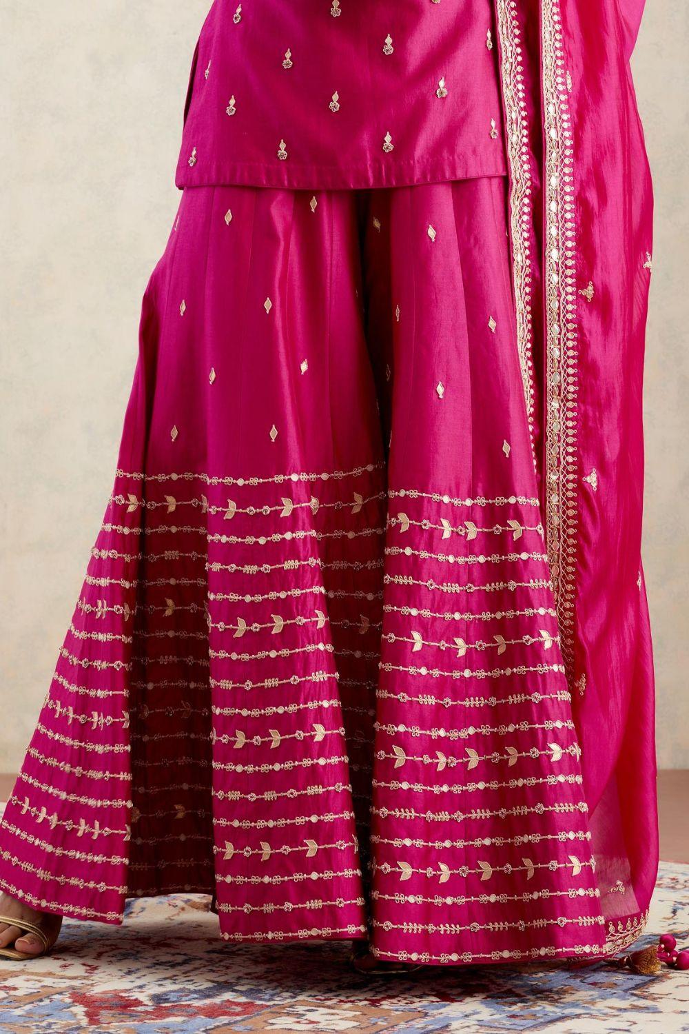 Strappy Short Kurta & Garara Set