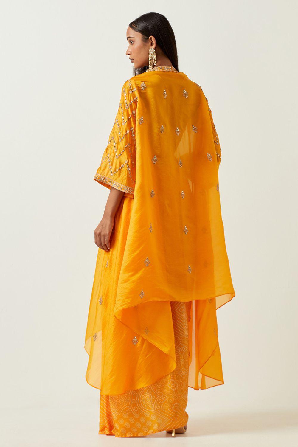 The Draped Skirt & Cowl Handkerchief Top Set