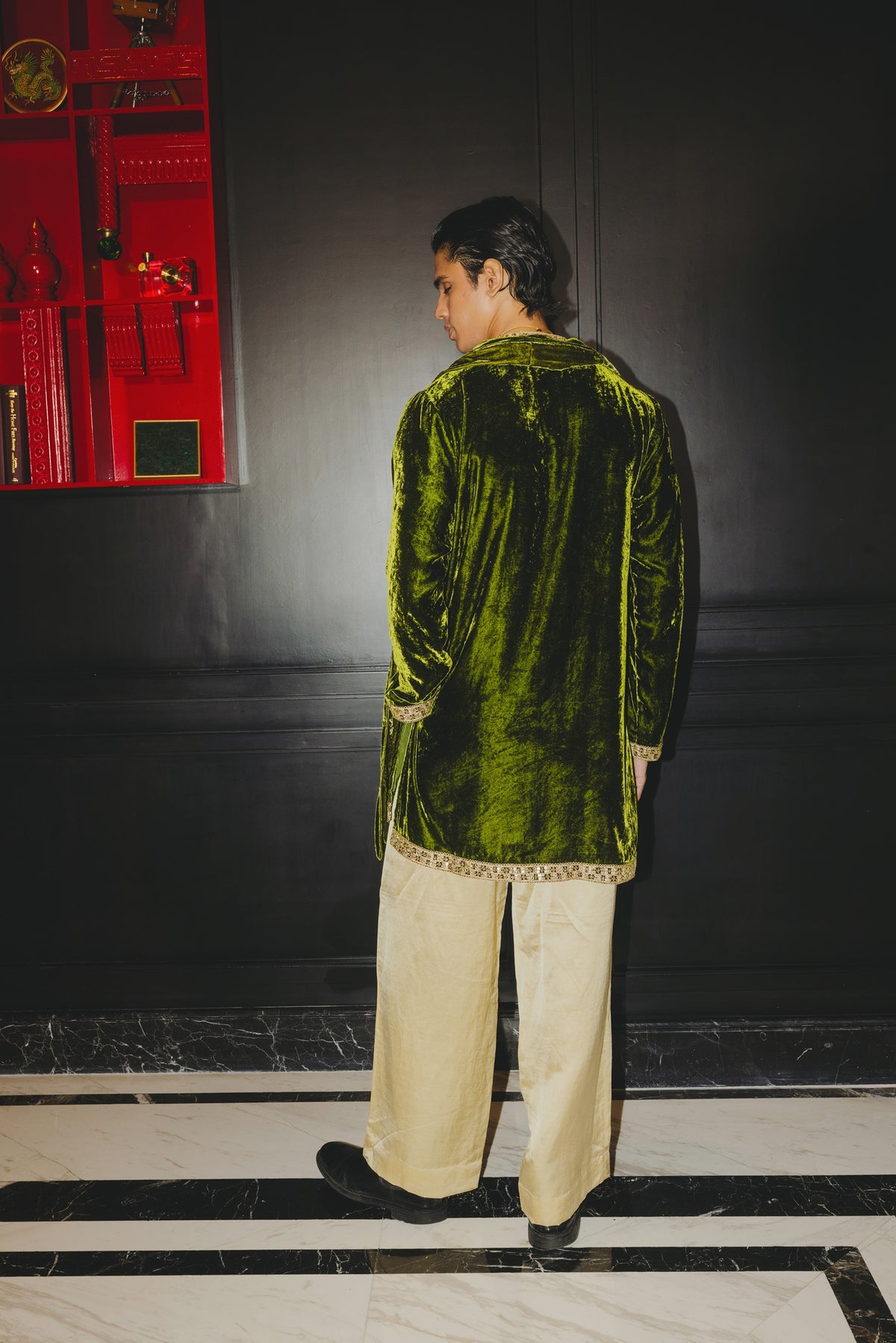 Moh Velvet Kurta set