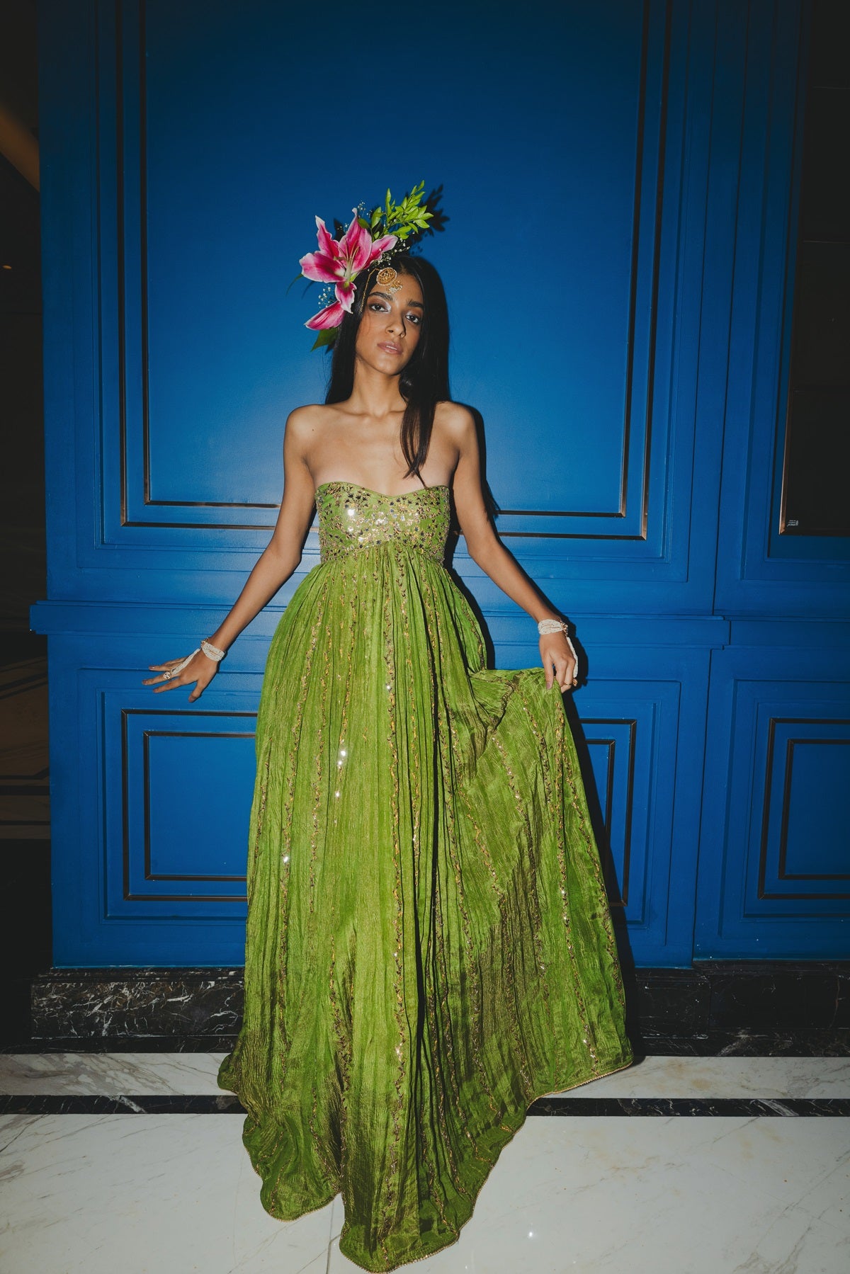 Corset Anarkali Set