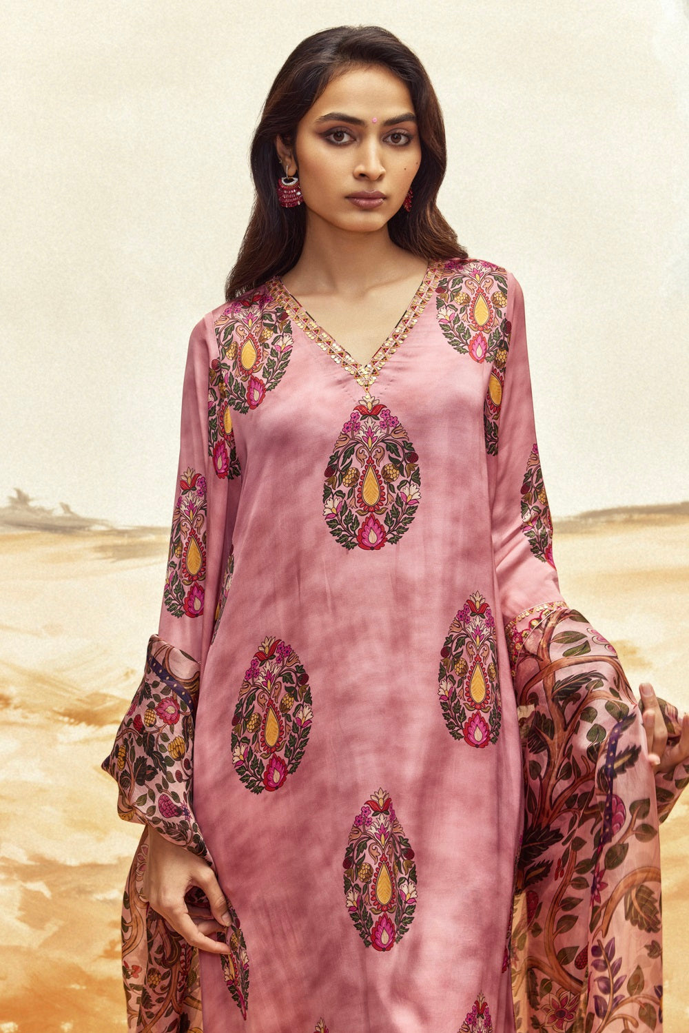 Kaftan Kurta Set