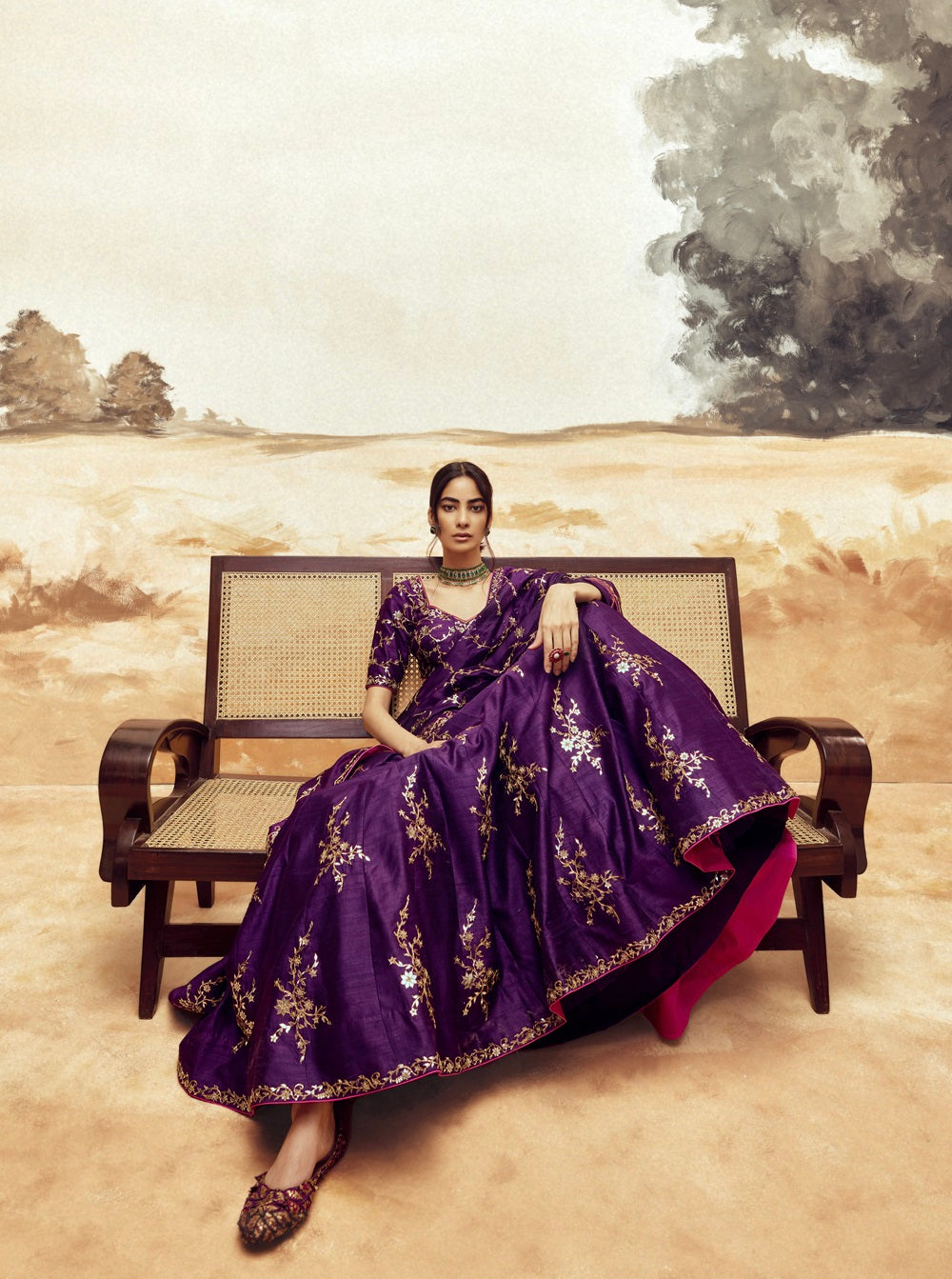 Rani Sa Baingani Lehenga set