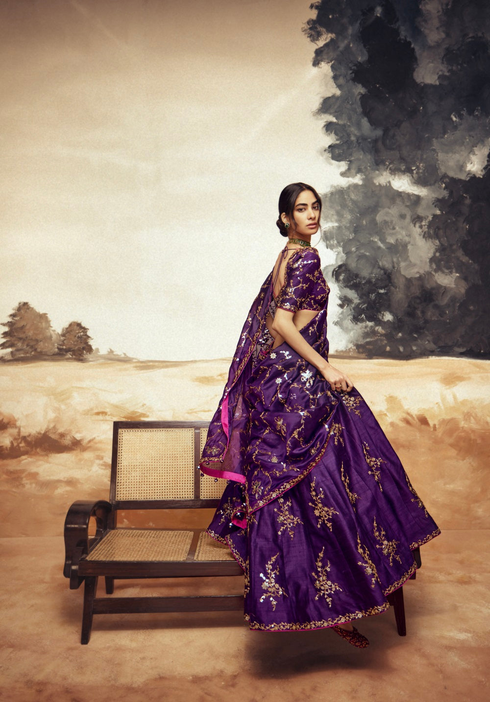 Rani Sa Baingani Lehenga set