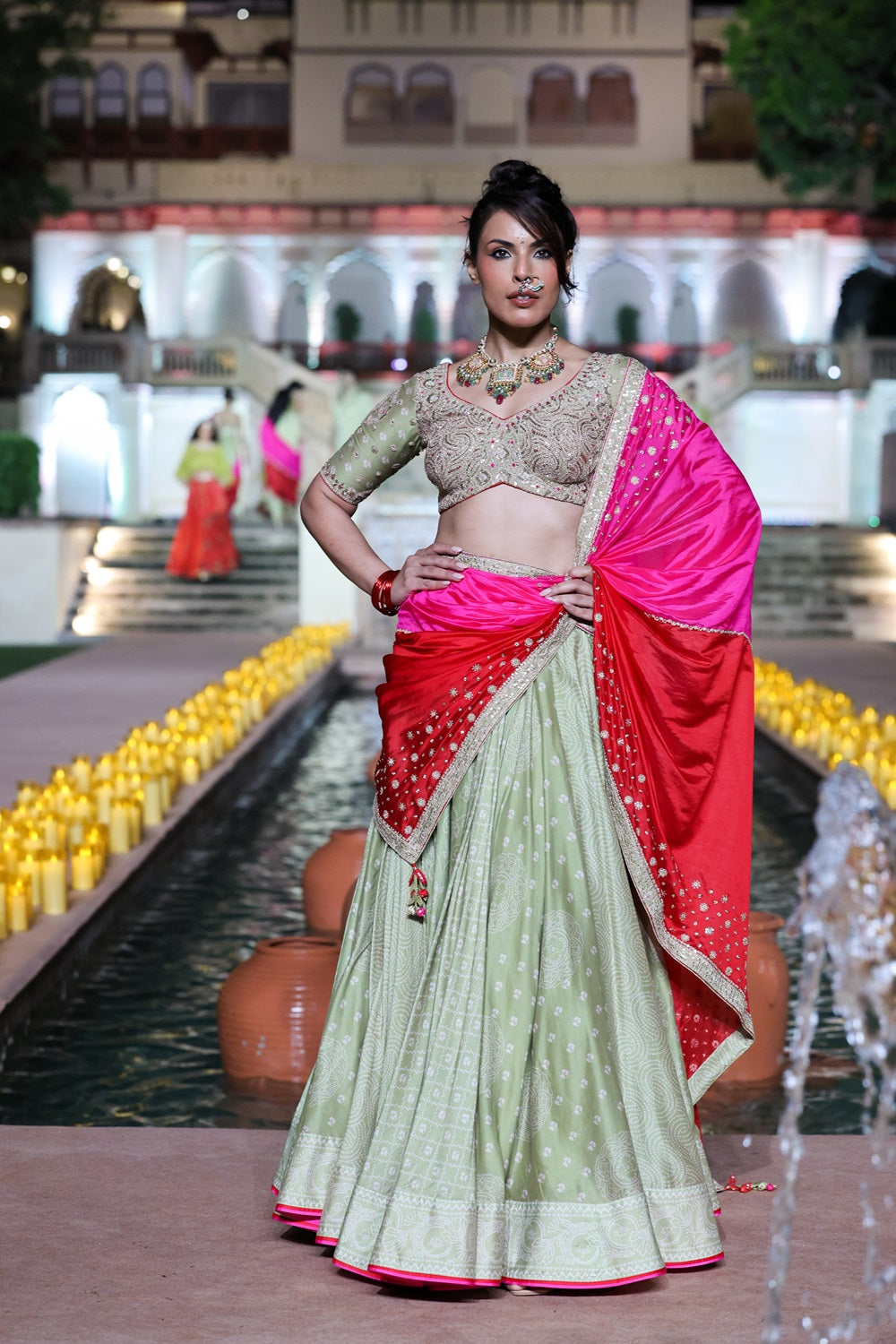 Jarokha Lehenga Set