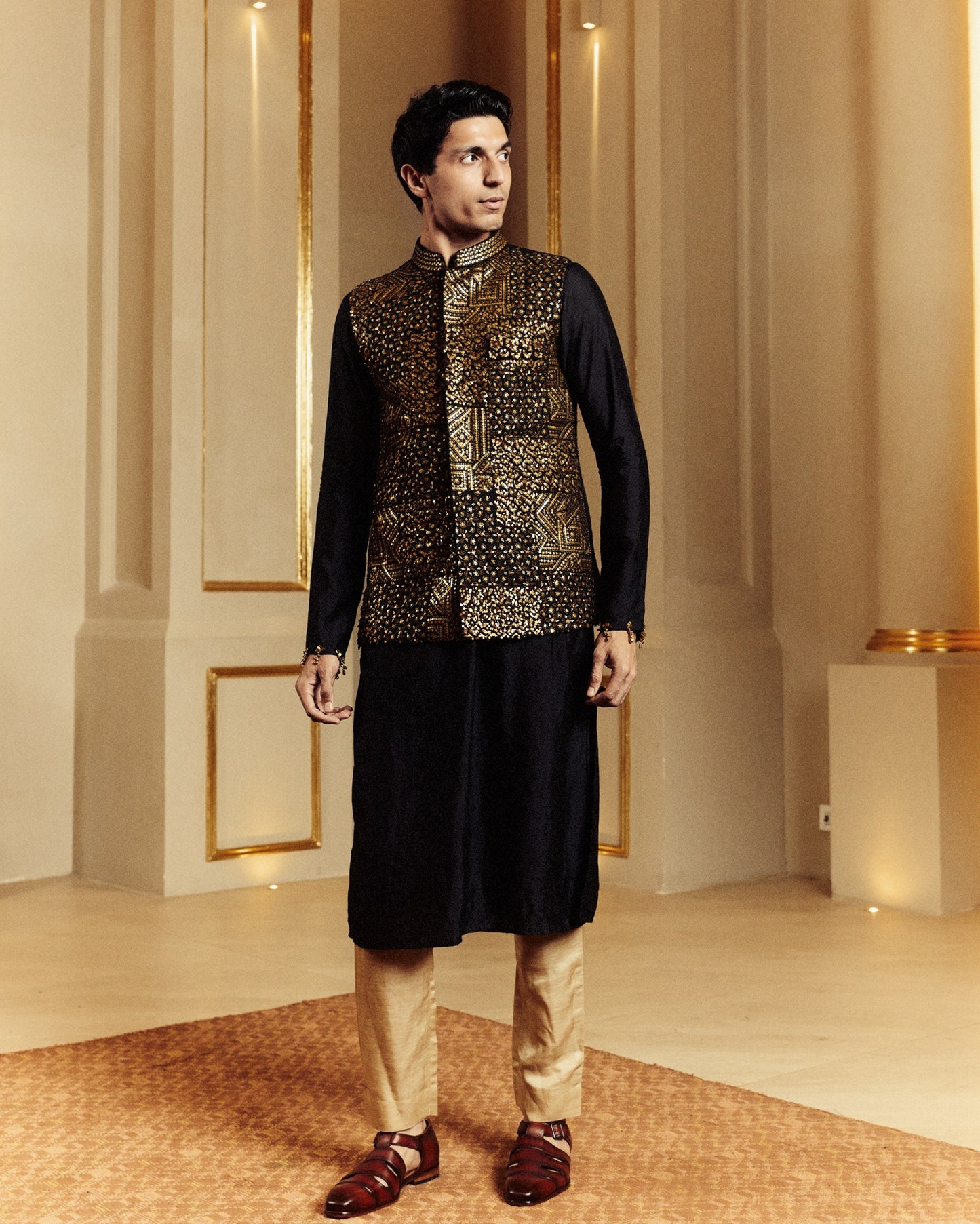 Black Classic Kurta Set