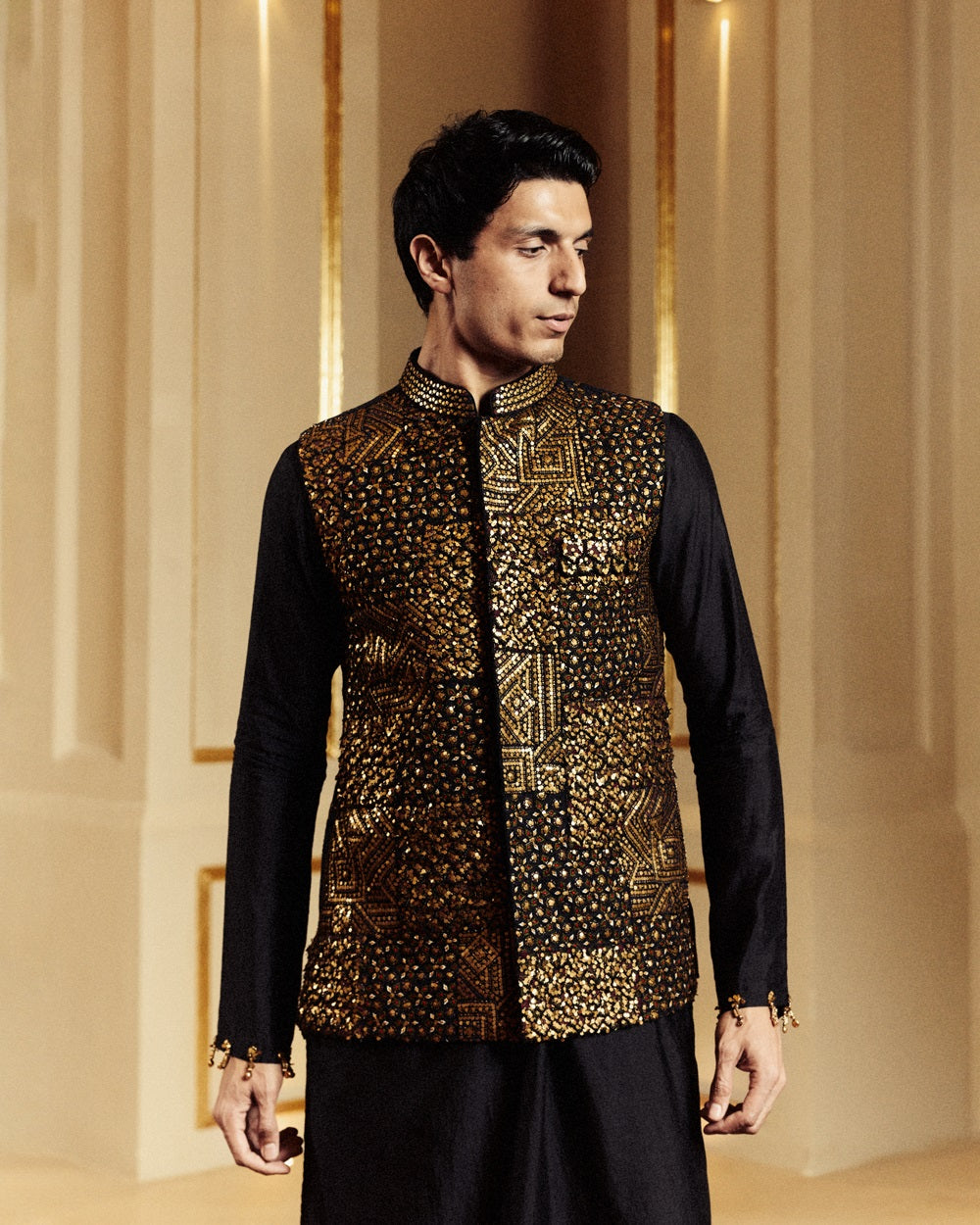 Black Classic Kurta Set