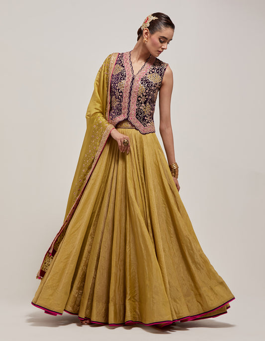 The Waistcoat Lehenga Set