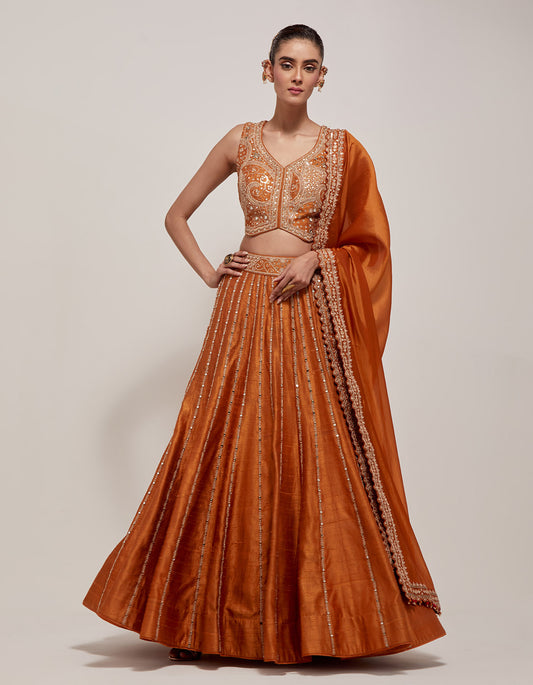 Sarso Lehenga Set