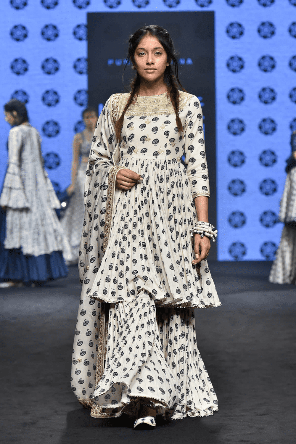 Short Anarkali With Gharara Set