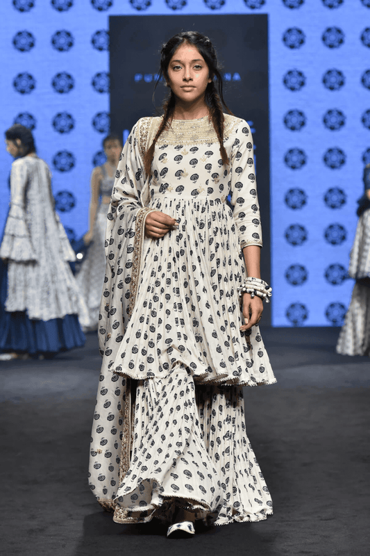 Short Anarkali With Gharara Set