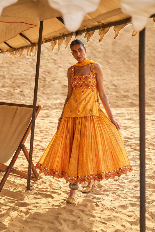 The Banjaran Ghaghri With Kurti & Dupatta