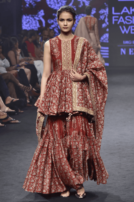 Printed Gharara Set