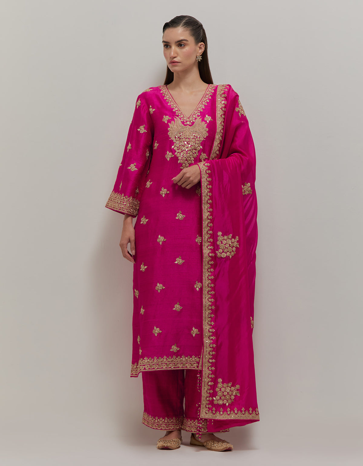 Rasberry Kurta Set