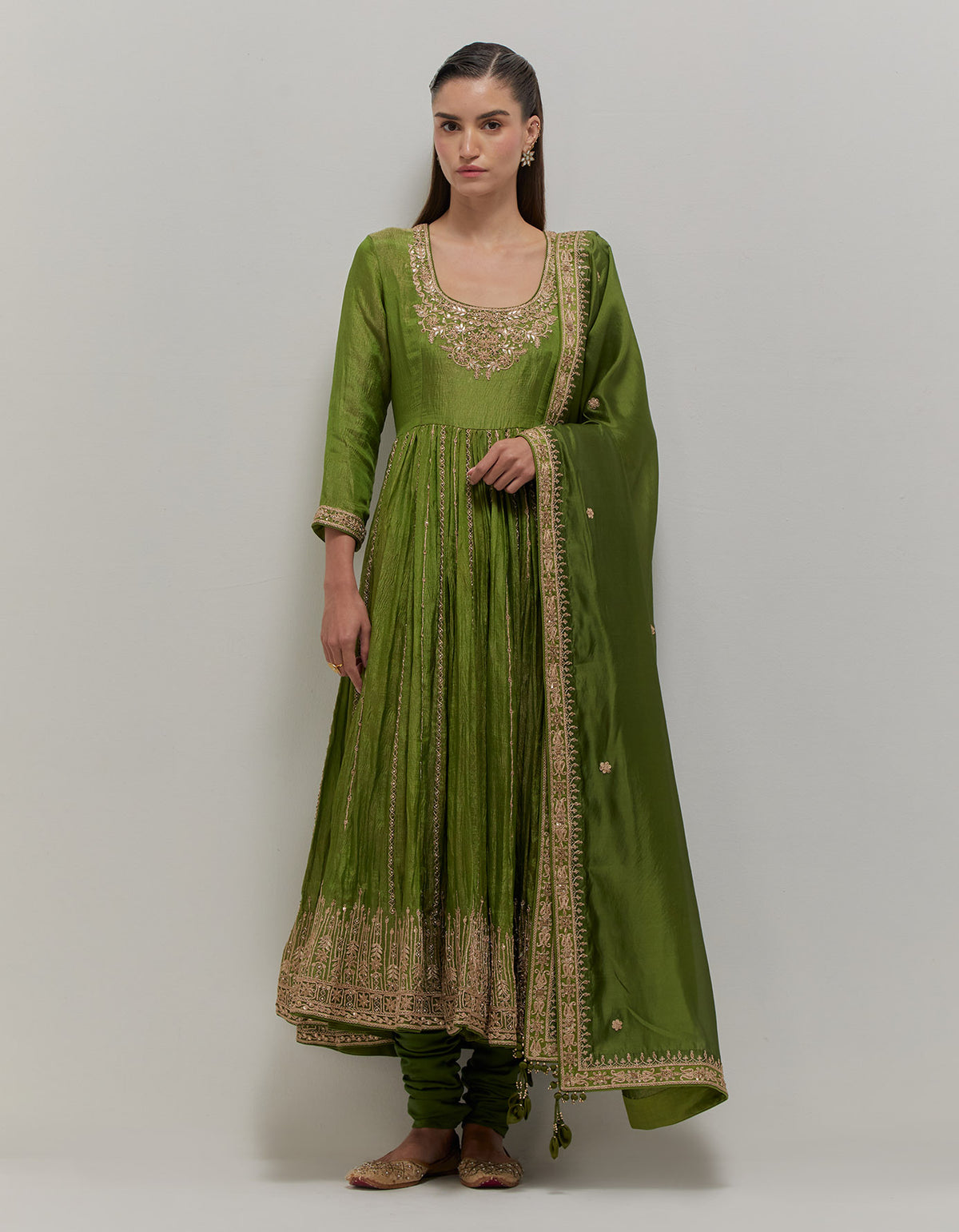 Kacha Aam Anarkali Set