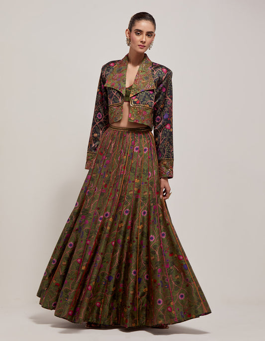 Jacket with skirt set