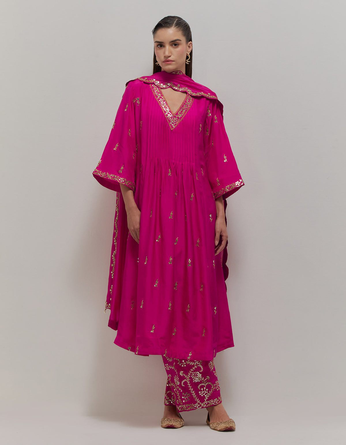Rasberry Alia choga set
