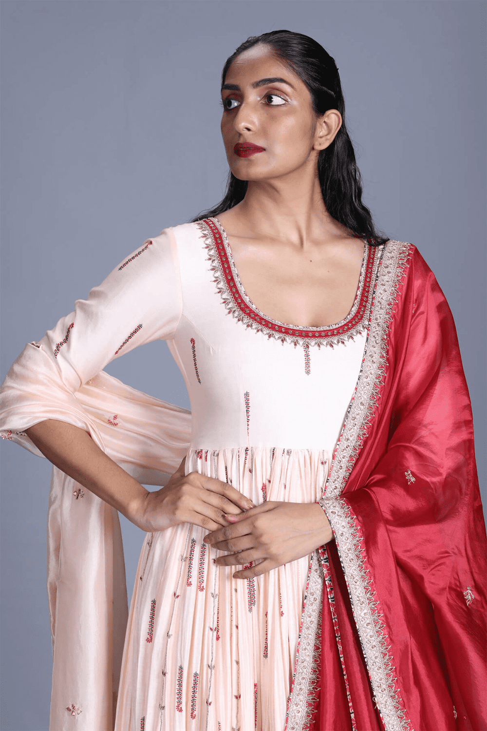 Buttercup Printed Anarkali