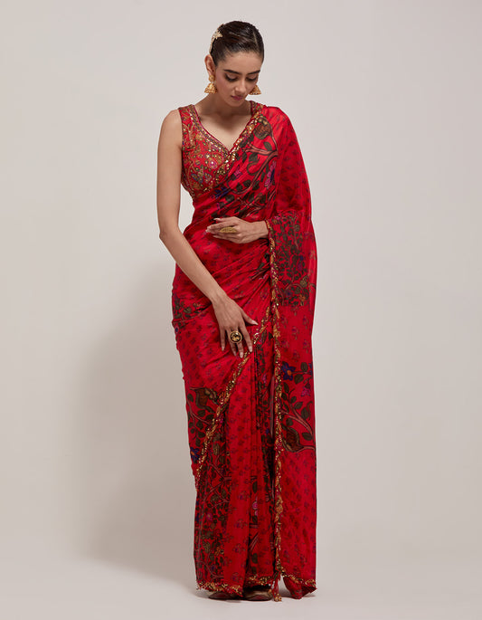 Amer Saree Set