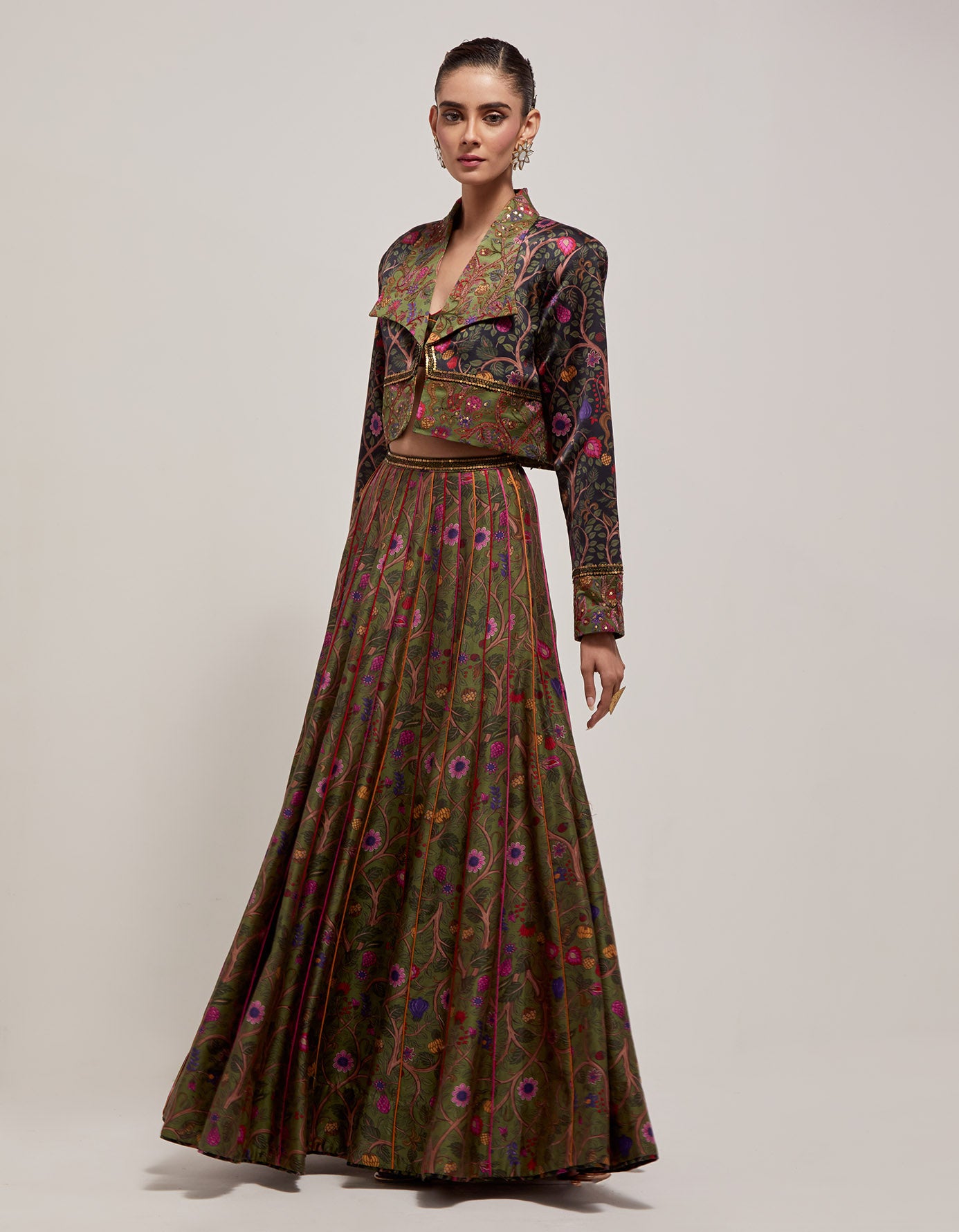 Jacket with skirt set