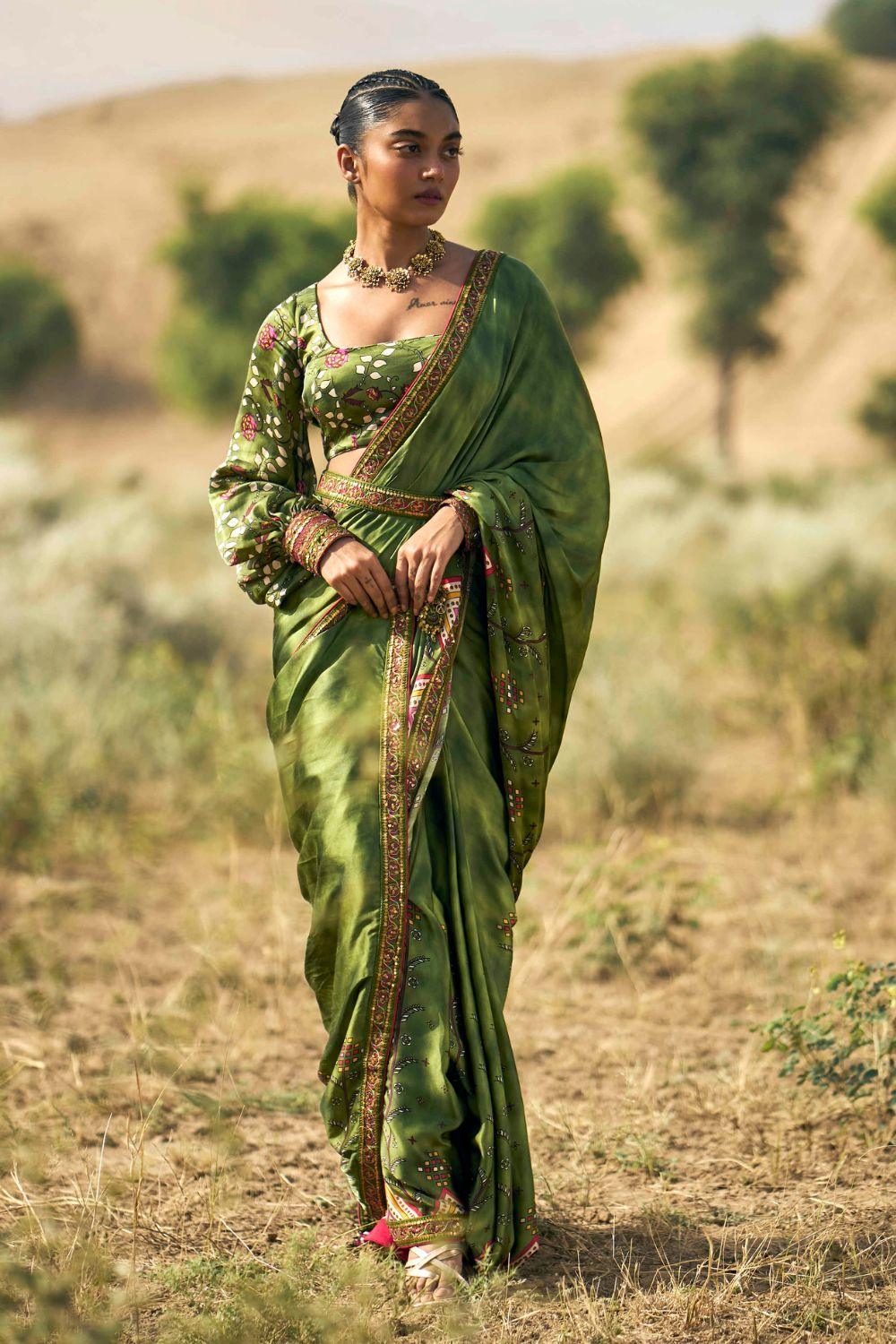Ranthambore Print Sari