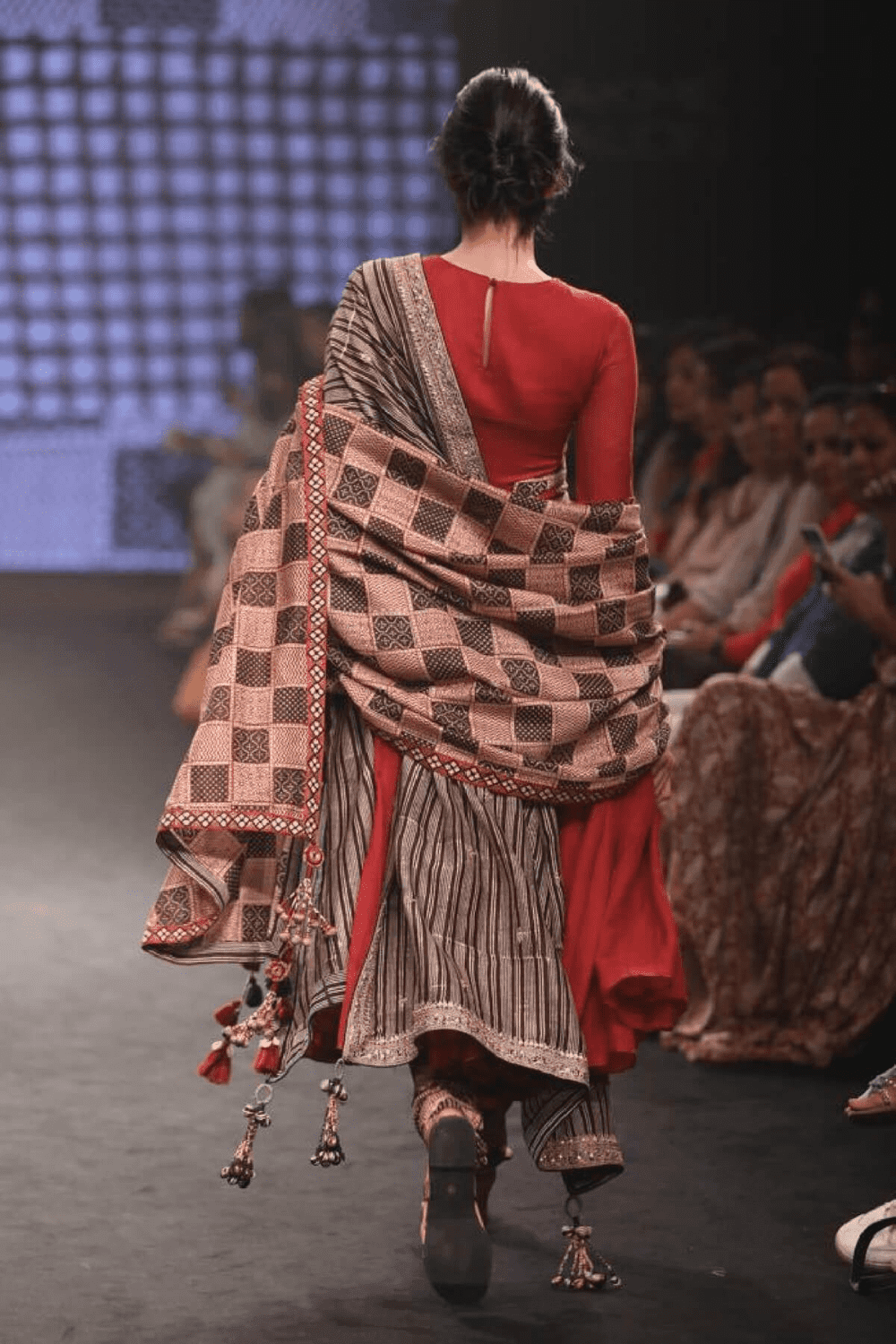 Classic Anarkali With Printed Dupatta
