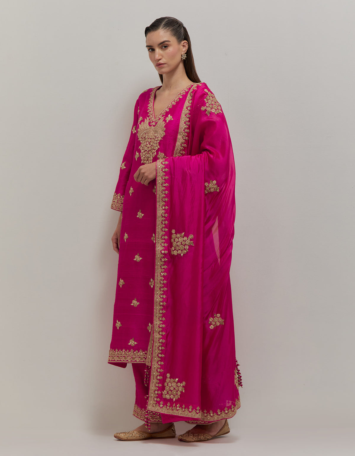 Rasberry Kurta Set