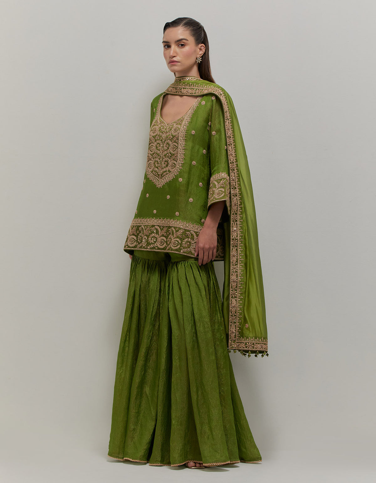 Kacha Aam Gharara Set