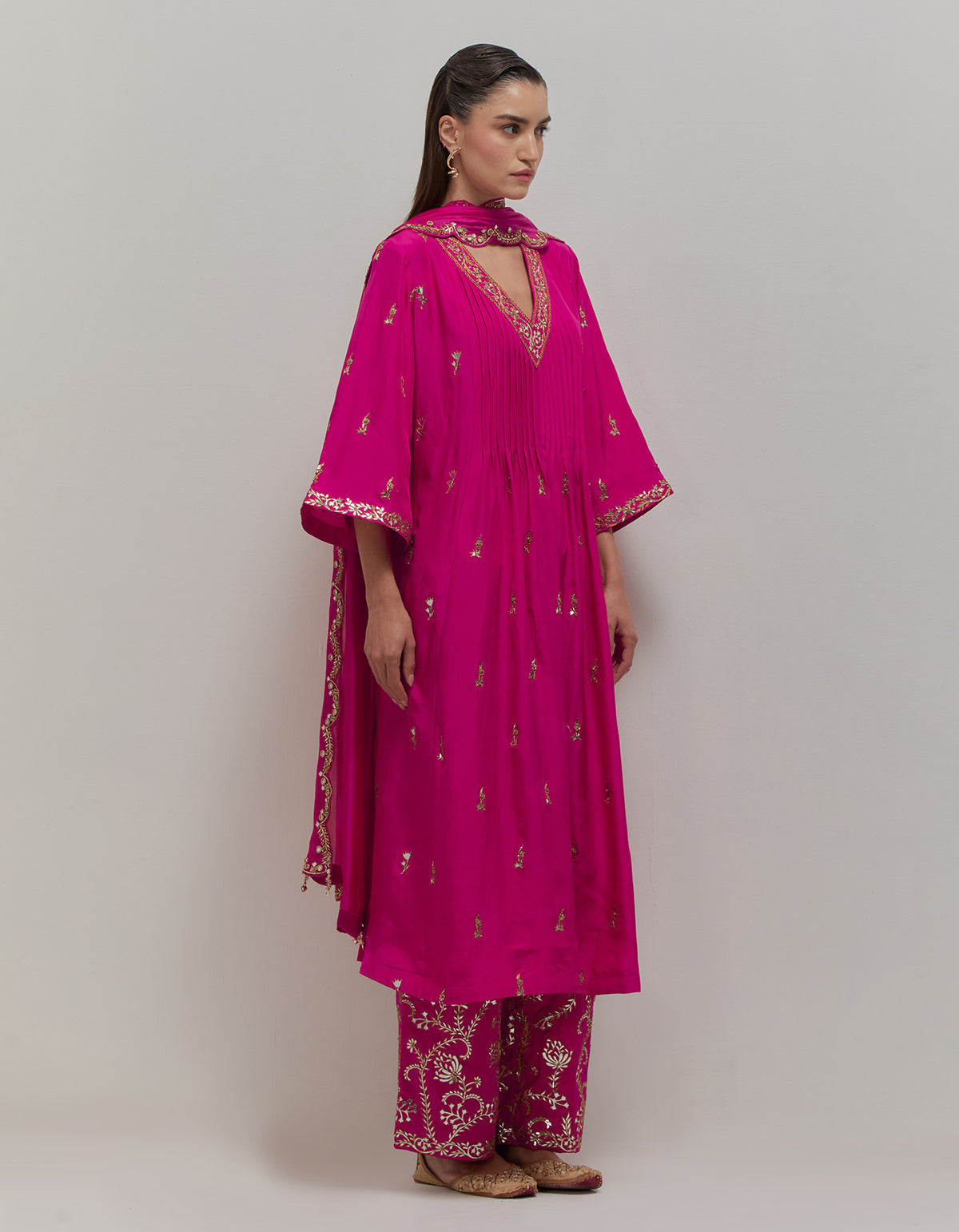 Rasberry Alia choga set