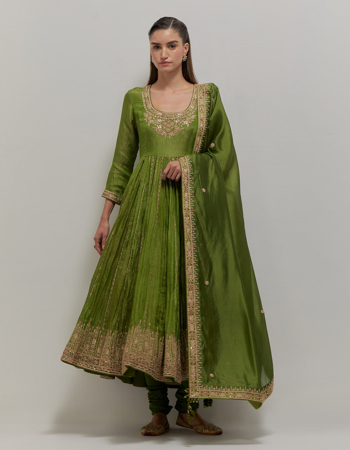 Kacha Aam Anarkali Set