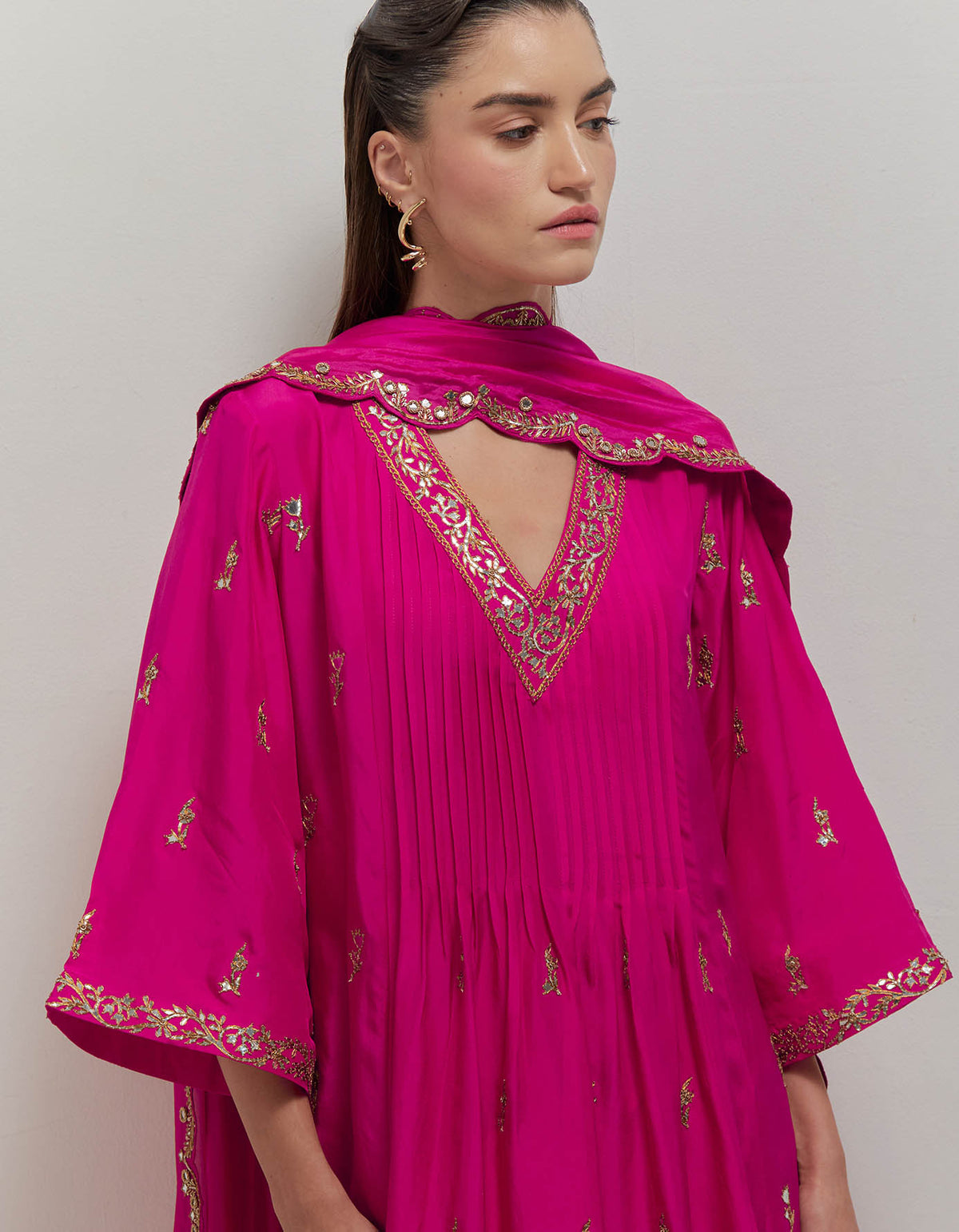 Rasberry Alia choga set